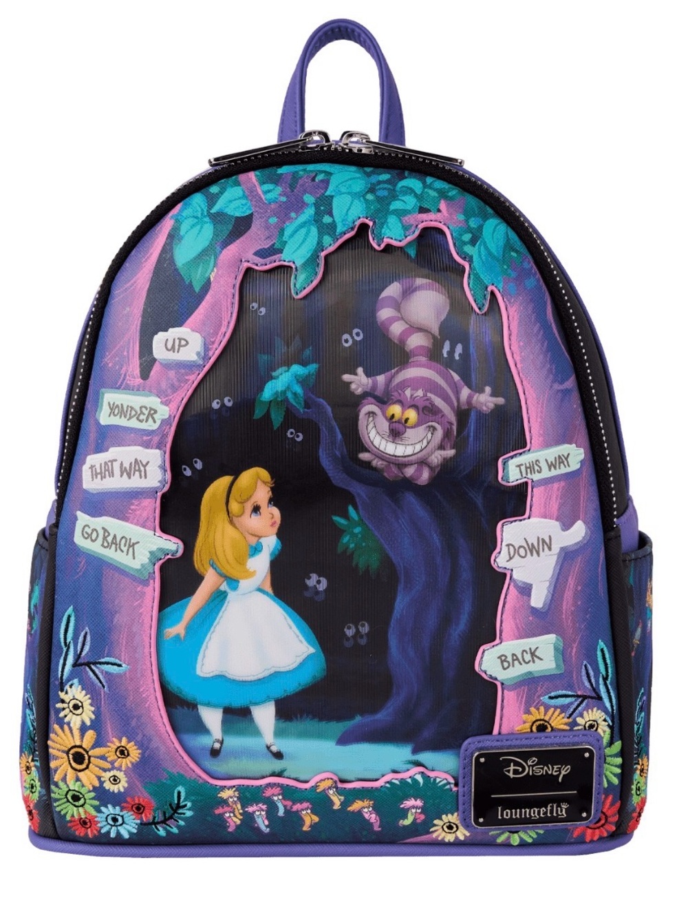 Sold Out! NWT Loungefly Alice in Wonderland Tugly Wood Lenticular Mini Backpack
